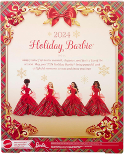 Кукла Barbie 2024 Holiday Шатенка Коллекционная