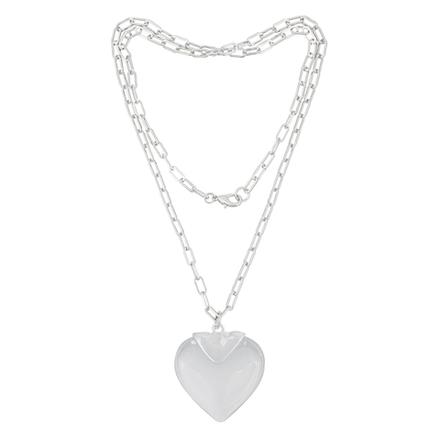 Колье Fiore Luna Crystal Heart LN5118 BW/S