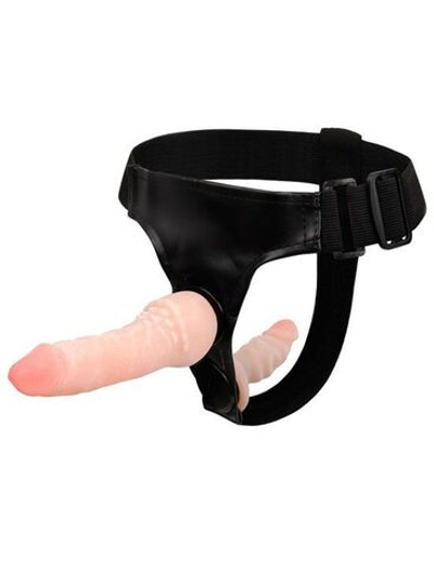 Страпон с дополнительным фаллоимитатором Modern Ultraskin - 16,5 см.