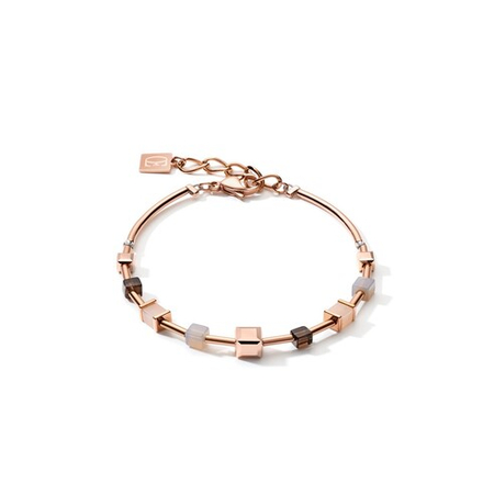 Браслет Coeur de Lion Rose Gold Brown 5059/30-1100 цвет коричневый, розовый, золотой