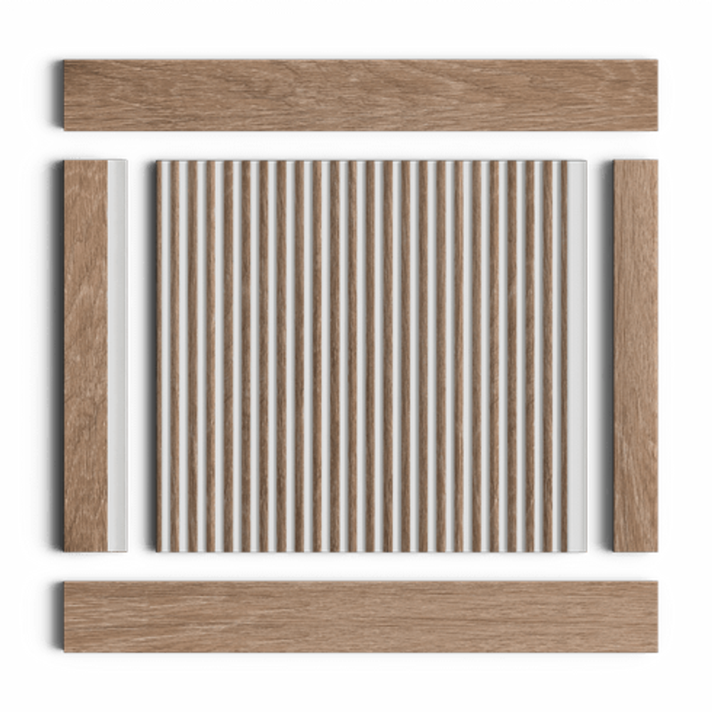 Стеновая панель HiWood декорированная, 270x12 см