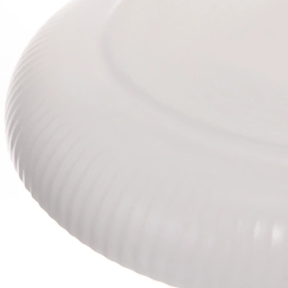 Тарелка «White magic» 20*3см стеклокерамика Полоса