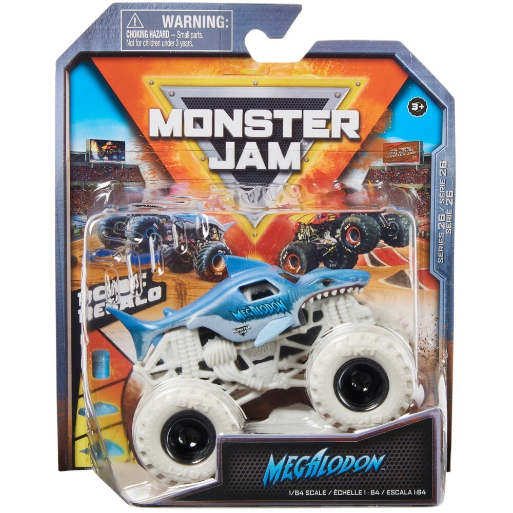 Spin Master Monster Jam — Супервнедорожный грузовик Megalodon в масштабе 1:64 20136963 / артикул   58701 20136963  / GTIN 778988553480