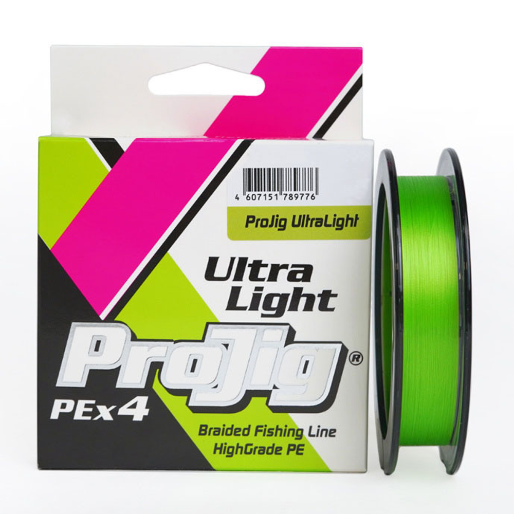 Шнур ProJig UltraLight 0,06 мм., 2,6 кг, 150 м, светло-зеленый