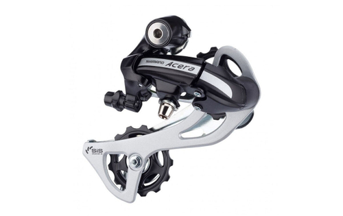 Переключатель задний Shimano Acera, M360, SGS, 7/8 скоростей, крепление на болт, черный, без упаковки