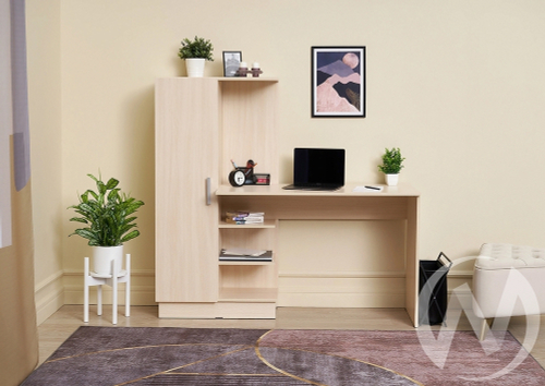 Стол компьютерный №1 (УПКФ) (Дуб беленый ФВ)