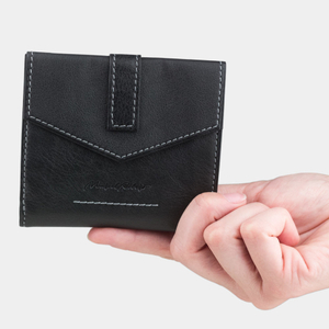 Кожаный кошелек женский Tresor черного цвета