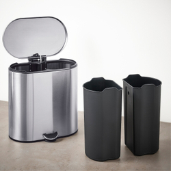 IKEA STABBEN  (ИКЕА СТАББЕН)  -  Корзина для мусора, нержавеющая сталь, 20 л