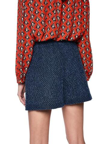 Marc Cain Шорты - юбка из фактурного денима