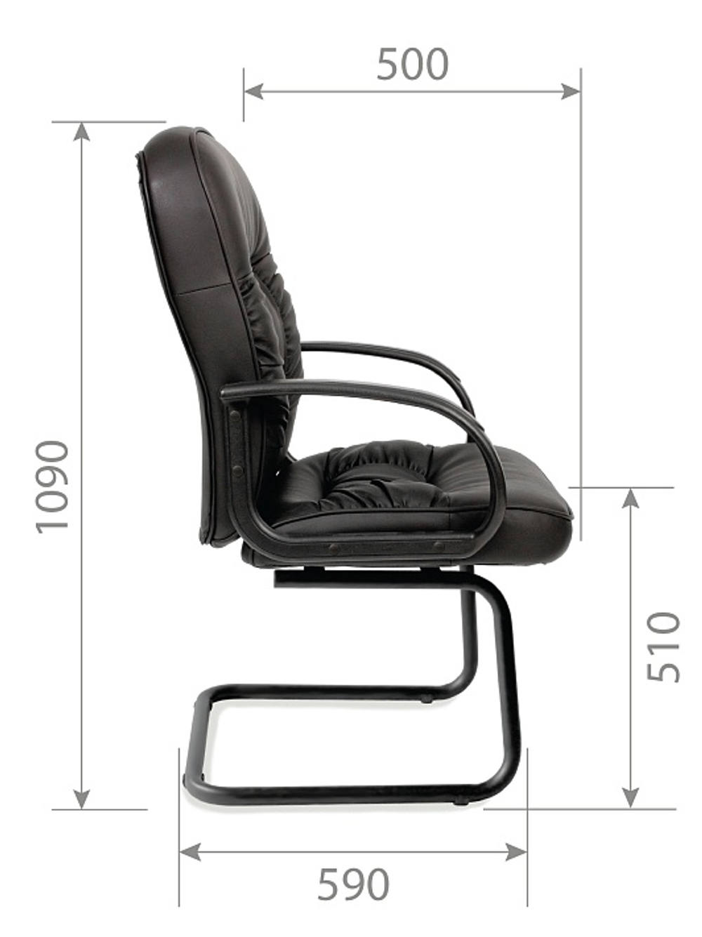 Кресло для конференций CHAIRMAN 416V ЭКО, экокожа