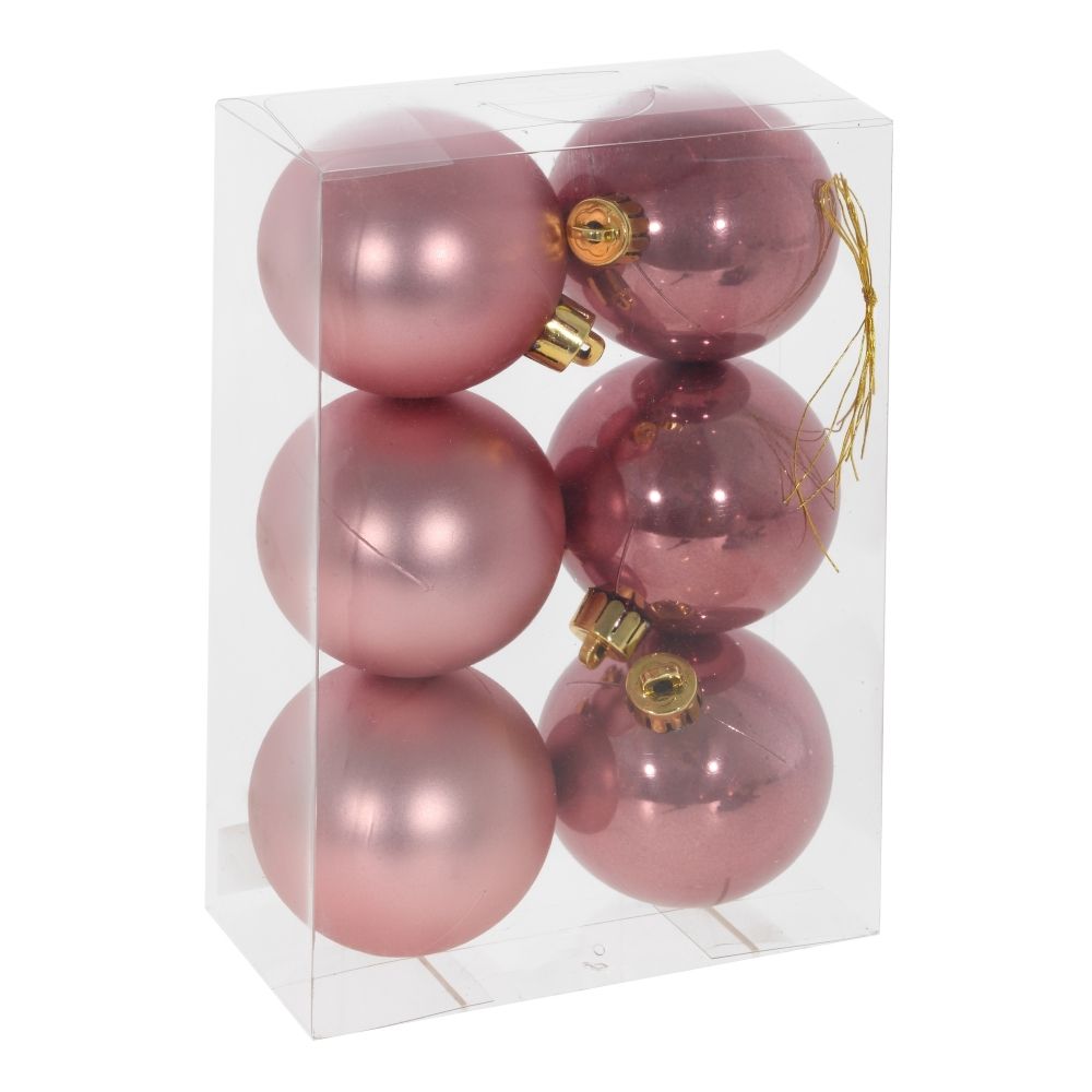 GAEM Набор из 6шт Украшение новогоднее "Шар", D 6 см, L6 W6 H7 см