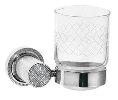 Boheme Стакан настенный ROYALE CRISTAL ХРОМ