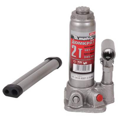 Домкрат гидравлический бутылочный  2 т MATRIX 50715