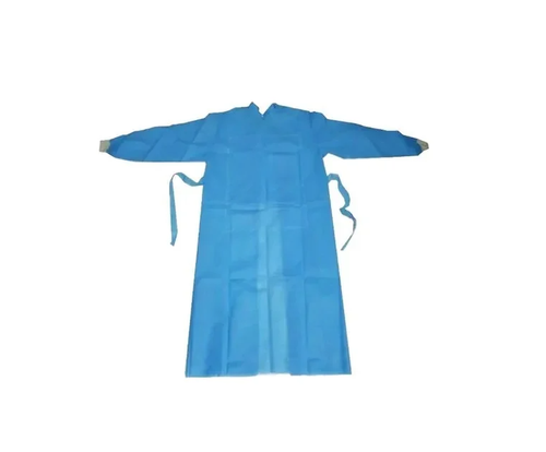 Халат хирургический КХ «ГЕКСА», р-р 52-54, СТЕРИЛЬНО, дл.140 см, нетканый материал спанбонд, 25 г/м2, голубой