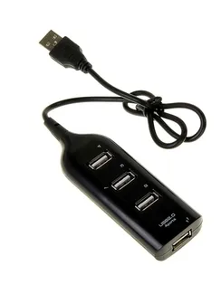 USB-разветвитель (HUB) LuazON HGH-63009, на 4 порта, МИКС