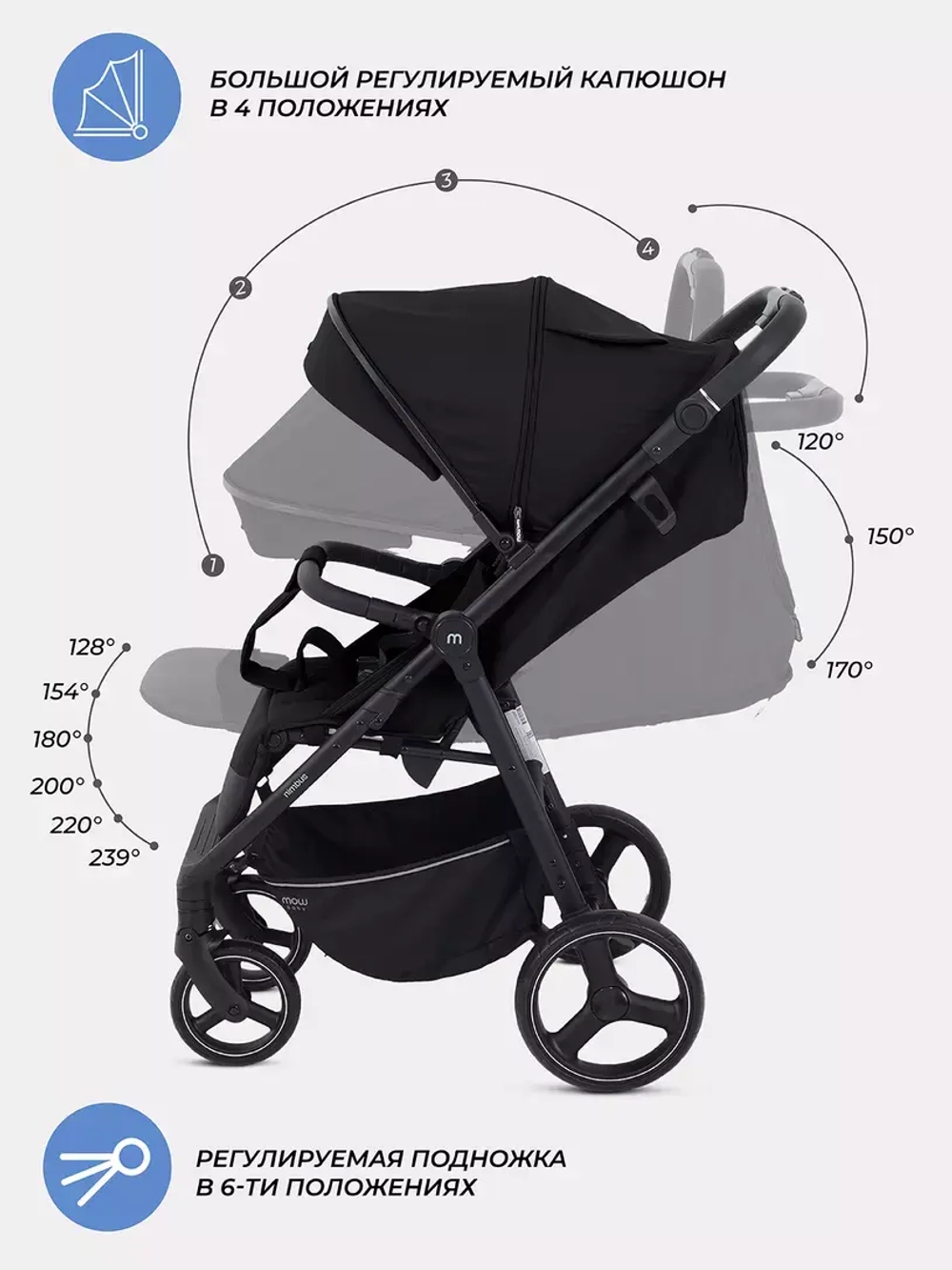 Коляска детская MOWBaby "NIMBUS" MB103