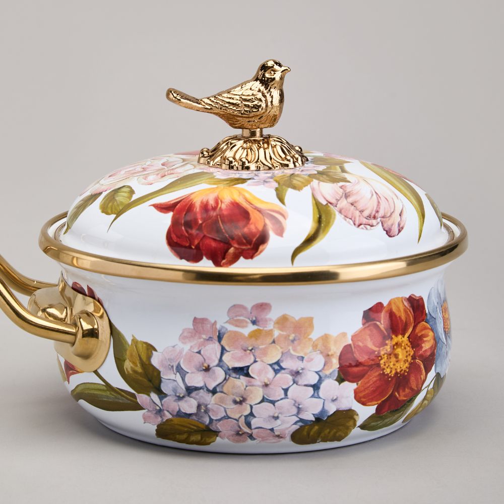 КОВШ AGNESS ЭМАЛИРОВАННЫЙ, СЕРИЯ ФЛАНДРИЯ, 14СМ / 0,9Л