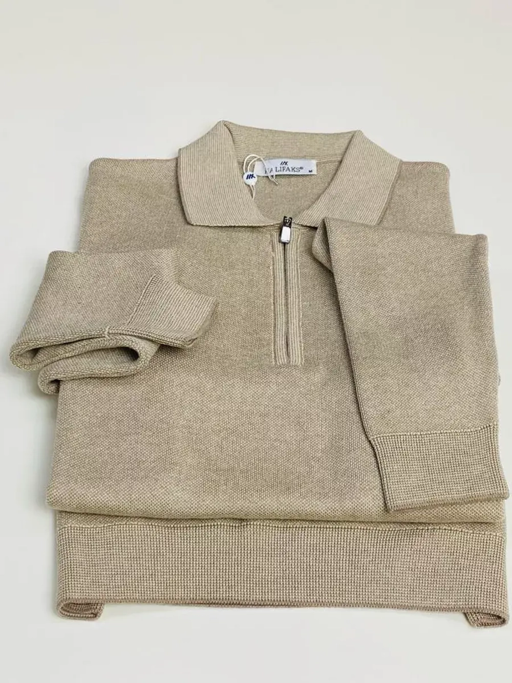 Лонгслив мужской,Поло с длинным рукавом