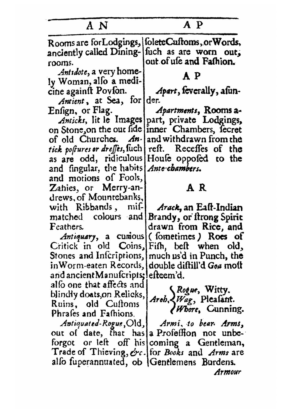 A new dictionary of the terms ancient and modern of the canting crew | B E Gent