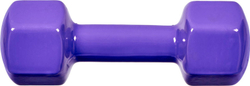Гантель обрезиненная, фиолетовая 4 кг