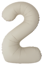 Цифра 2 Slim, Кремовый Латте, Матовый в упаковке 40" Fm