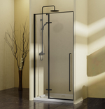 Душевая дверь Slim-N VDPH-5SN100CLB, 1000, черный, стекло прозрачное