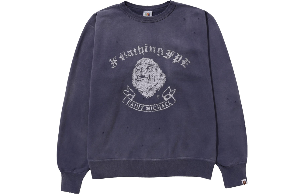 A Bathing Ape X Saint Mxxxxxx Gorilla Crewneck