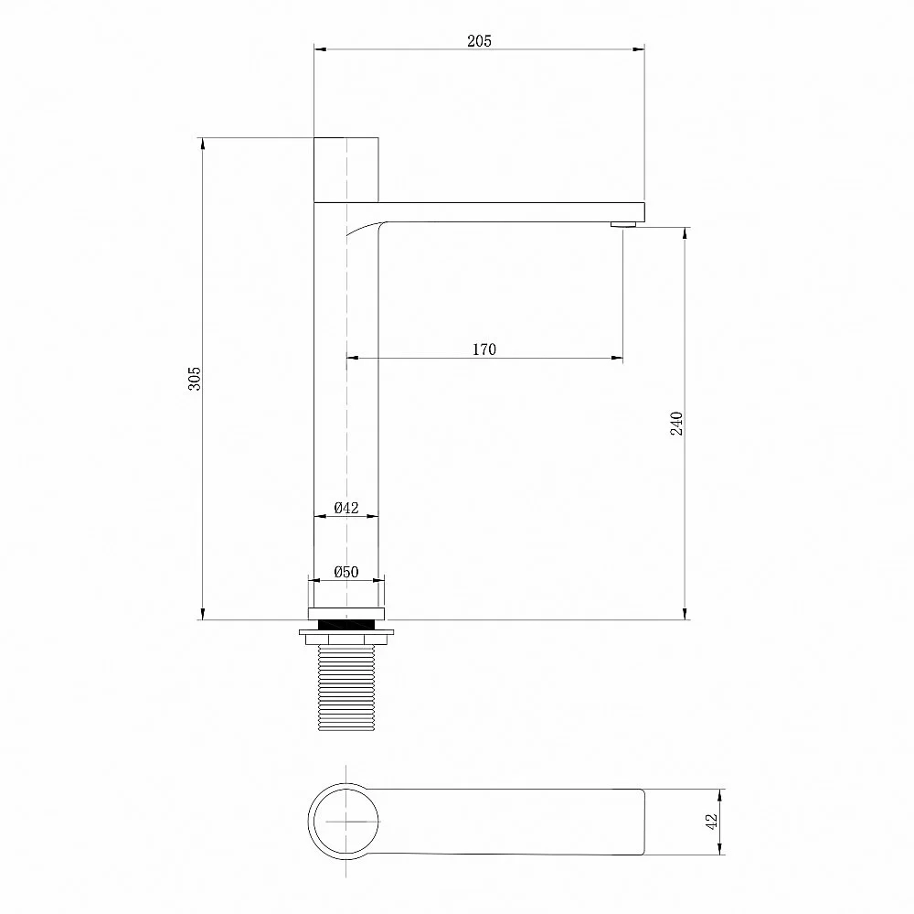 Смеситель для раковины Abber Rund AF8711NG никель