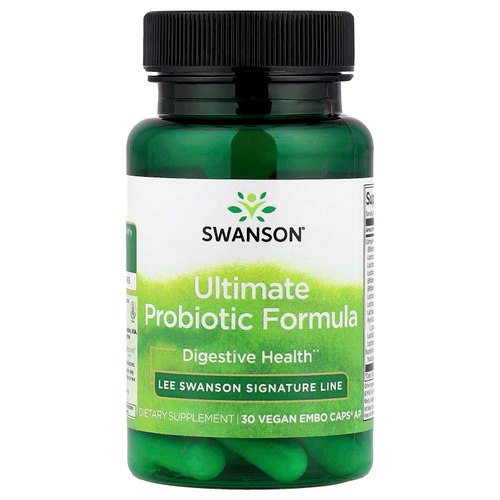 Swanson, Ultimate Probiotic Formula, 30 вегетарианских капсул Embo Ap