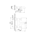 Смеситель для ванны IDDIS Acros (ACRSB02i02WA)