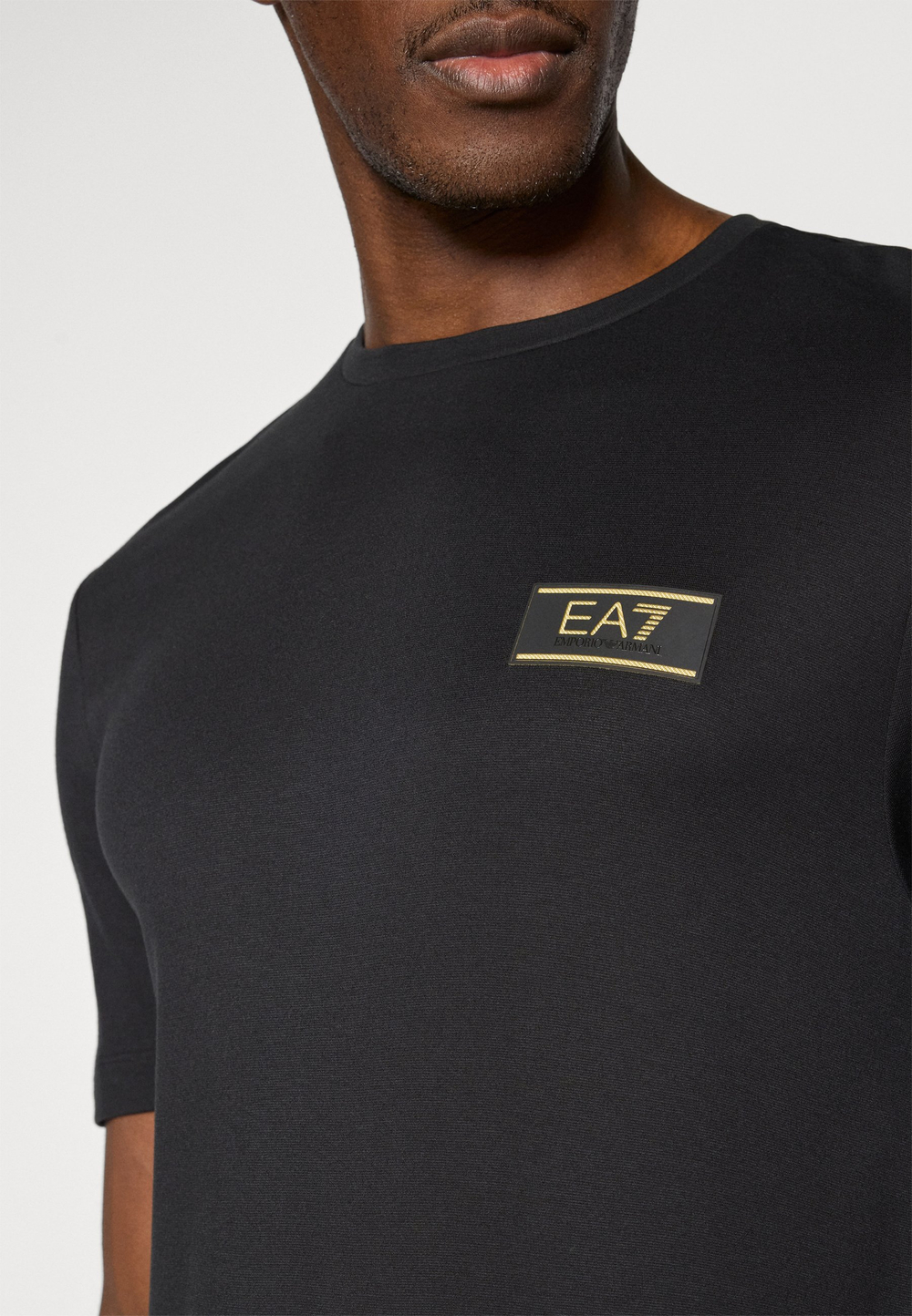 EA7 Emporio Armani TRAIN PREMIUM LABEL - Базовая футболка - Чёрный