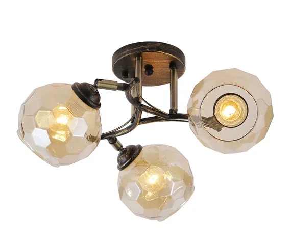 06475/3 BRONZE+BLACK (4) Люстра (RL)