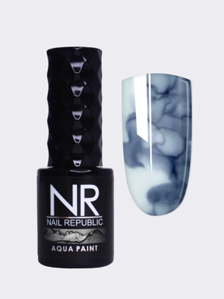 NR Краска для техники по мокрому Aqua Paint 08 Черный, 10 мл