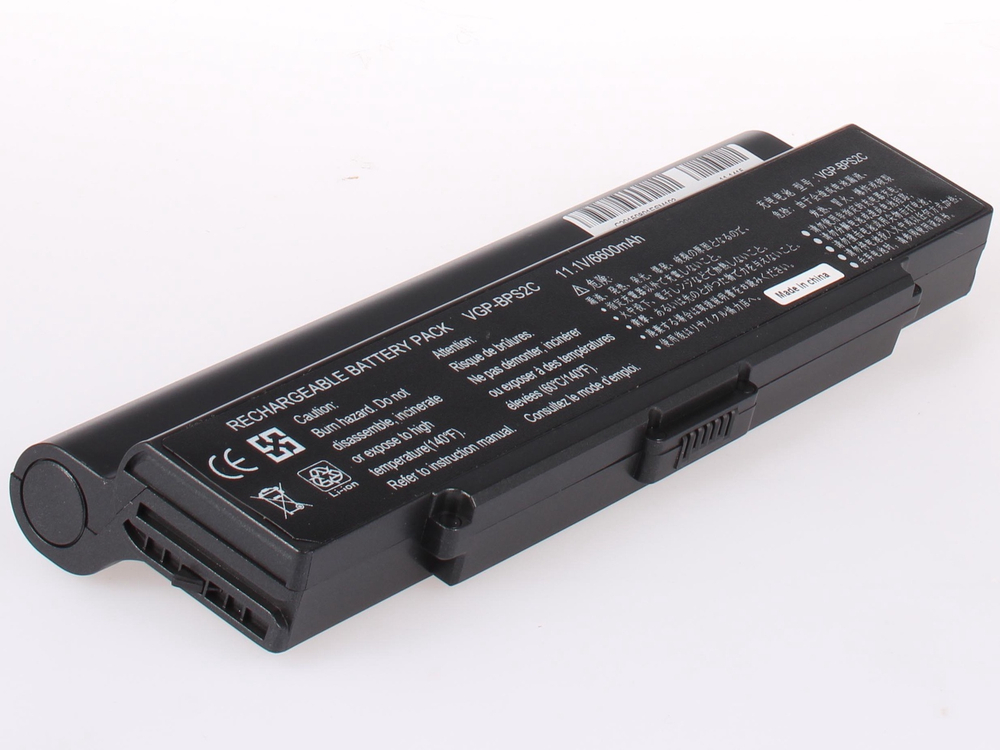 Аккумулятор AnyBatt 6600mAh, для VGN-AR11SR VGN-AR31MR VGN-AR11MR VGN-AR31SR VGN-AR21MR VGN-S2HRP Vaio VGN-FS515BR
