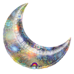 Шар фольгированный Полумесяц 43 см (Серебряный)