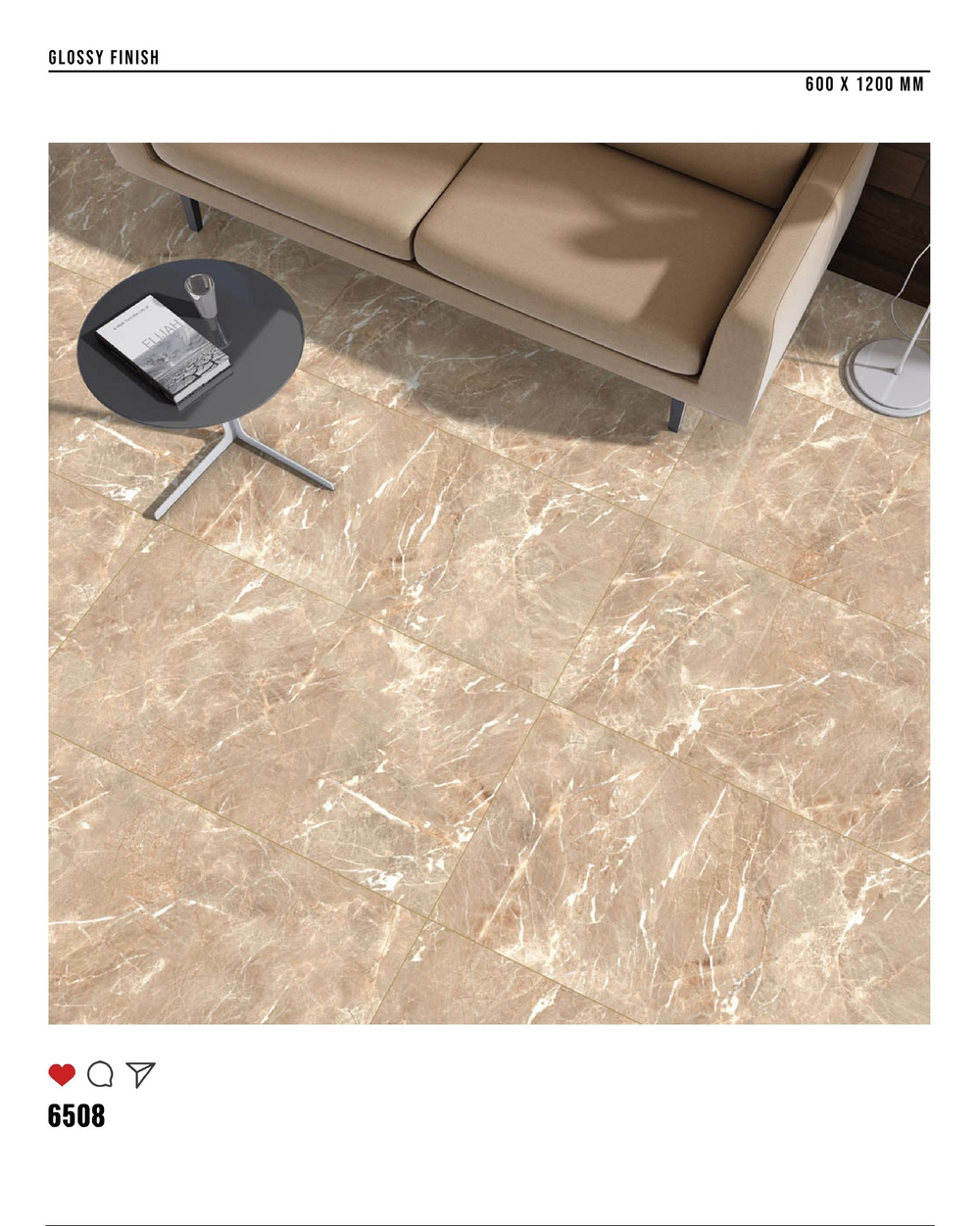 Керамогранит glossy №3 60х120, 6508