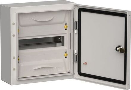 Корпус ЩРн-12 (1х12) TITAN 5 335х310х140 IP54 метал. сер. IEK TI5-50-N-012-54-7035