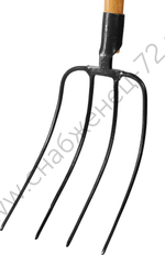 GRINDA 315 x 220 x 1500 мм, антикор. покрытие, закалено, деревянный черенок высш. сорт, вилы для компоста, PROLine (39729)