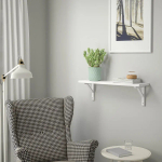 Полка настенная - TRANHULT/SANDSHULT IKEA/ТРАНГУЛЬТ/САНДСХУЛЬТ ИКЕА, 80х20 см, белый