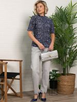 Водолазка с коротким рукавом (темно-синяя) Б15596-50М LT Collection