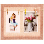 Фоторамка-коллаж 25*30см «Классика» цвет розовый текстильная