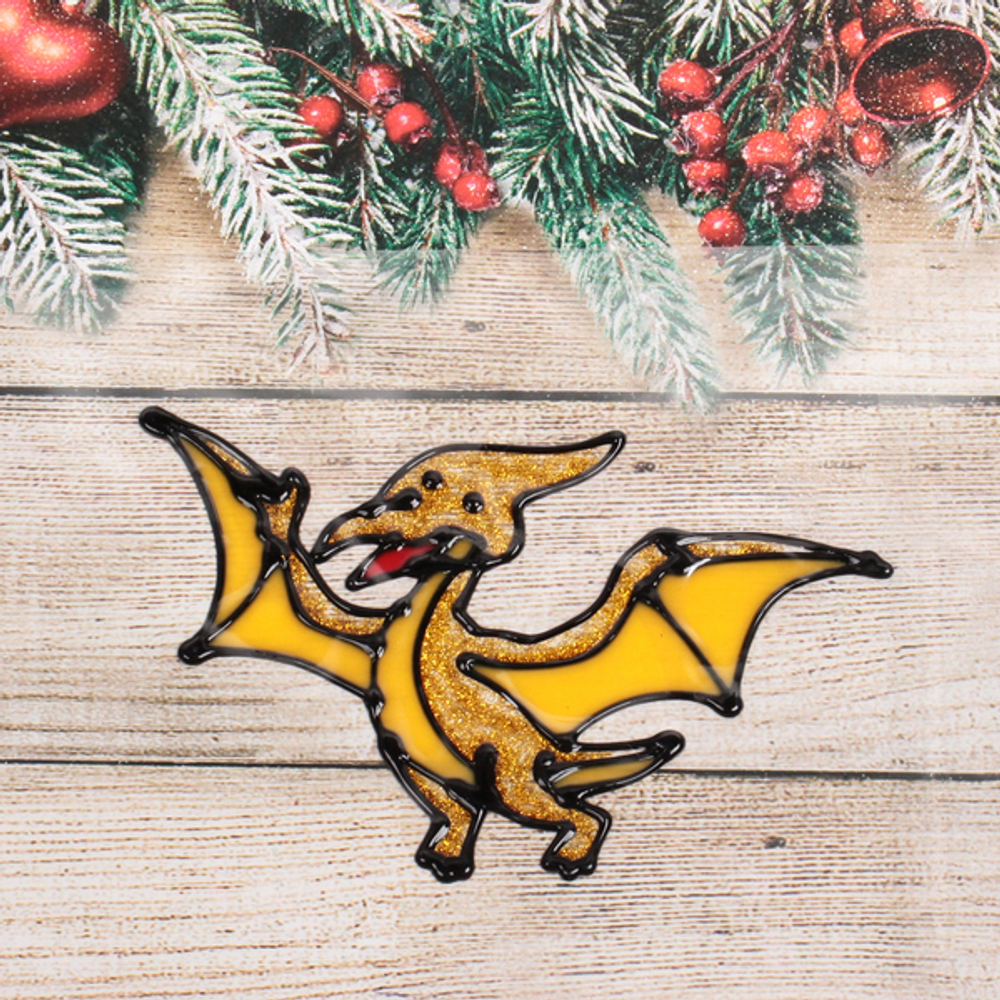 Наклейка на стекло «Дракоша» 15*20 см