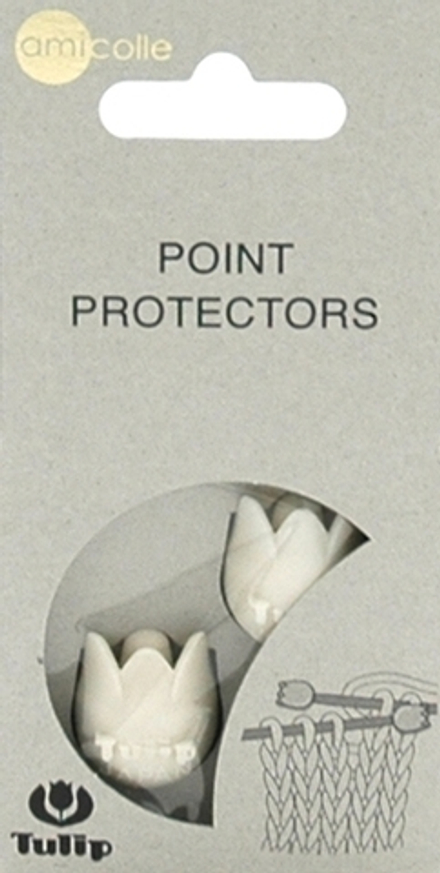Наконечники для спиц и лески "amicolle" тюльпан 4,00*6,5мм (белый)