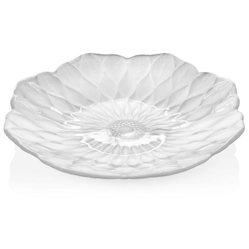 Блюдо для центра стола IVV Лотос 38см перламутрово-белый