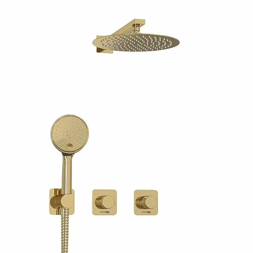 Душевая система WasserKRAFT Ems 7600 SET2835 золото