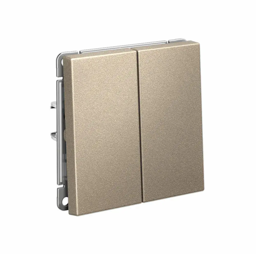 ARTGALLERY 2-клавишный ВЫКЛЮЧАТЕЛЬ, сх.5, 10АХ, механизм, ШАМПАНЬ