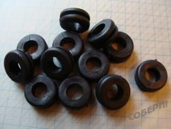втулка проходная уплотнительная изоляционная резиновая
