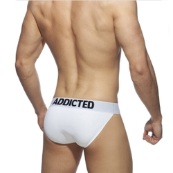 Мужские трусы танга белые Addicted AD3012-1