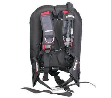 Подвесная система с крылом и алюминиевой спинкой Aquatec Deep Ocean черный