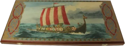 Нарды "Викинги" в дер. коробе средние SA-VI-M